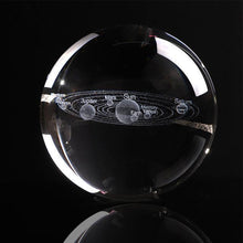 Load image into Gallery viewer, 3D SOLAR SYSTEM CRYSTAL BALL